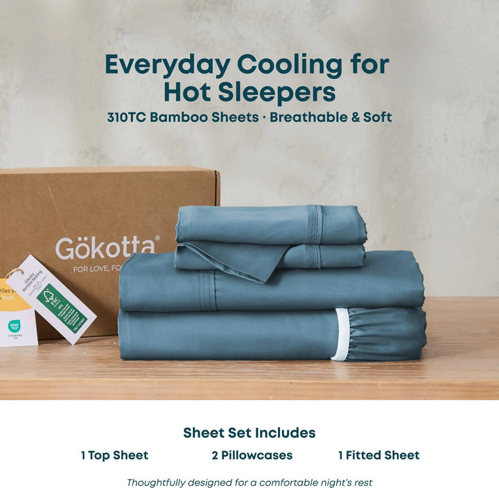 ClassicBreeze™ Bamboo Sheet Set for Hot Sleepers - GOKOTTA