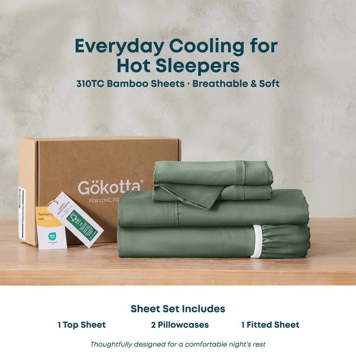ClassicBreeze™ Bamboo Sheet Set for Hot Sleepers - GOKOTTA