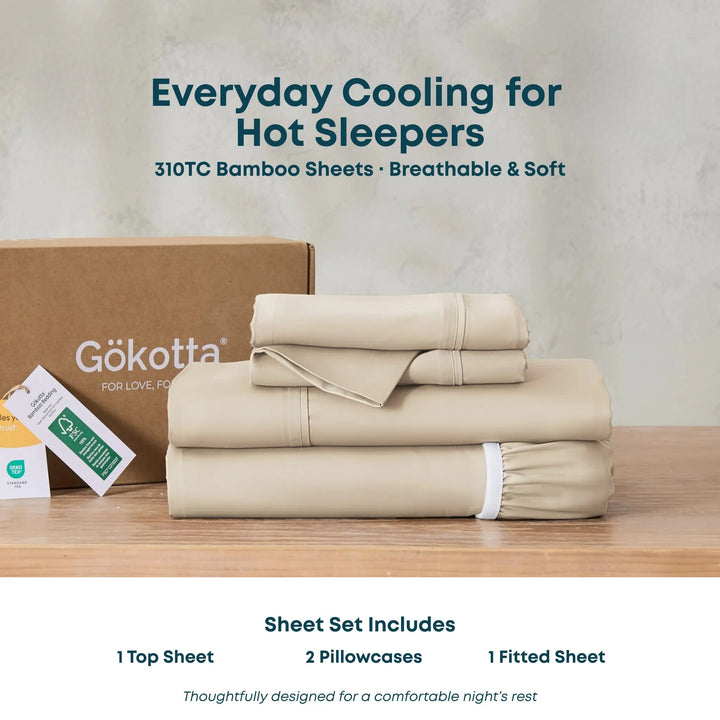 ClassicBreeze™ Bamboo Sheet Set for Hot Sleepers - GOKOTTA