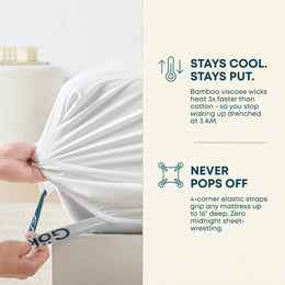ClassicBreeze™ Cooling Bamboo Fitted Sheet - GOKOTTA