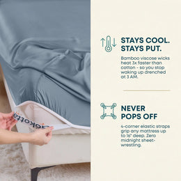 ClassicBreeze™ Cooling Bamboo Fitted Sheet - GOKOTTA