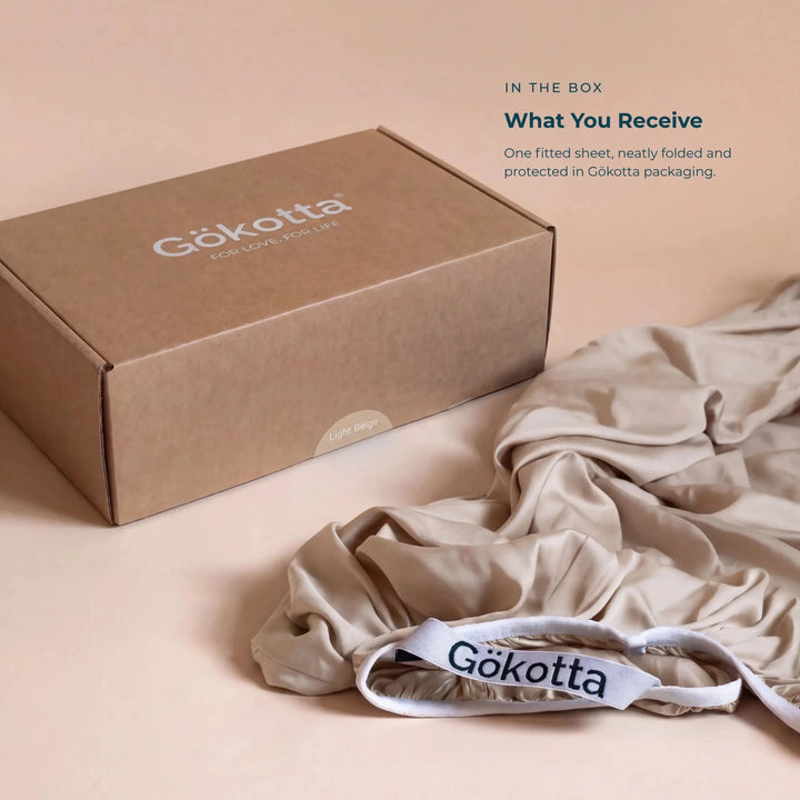 ClassicBreeze™ Cooling Bamboo Viscose Fitted Sheet, Snow - GOKOTTA