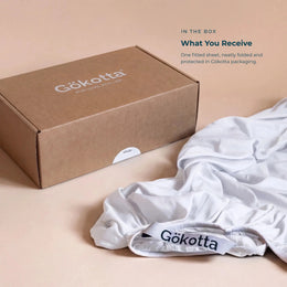 ClassicBreeze™ Cooling Bamboo Viscose Fitted Sheet, Snow - GOKOTTA
