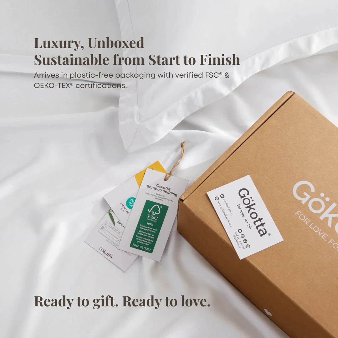 Gokotta Rack Gokotta 100% Bamboo Rayon Sheets - 430TC Sateen Deep Pocket – GOKOTTA