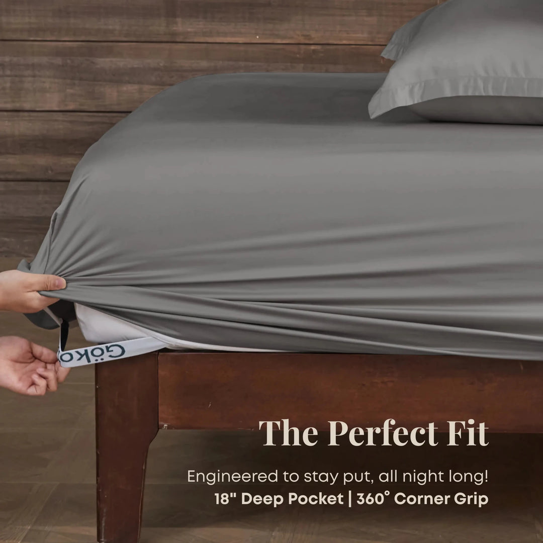 Gokotta Rack Gokotta 100% Bamboo Rayon Sheets - 430TC Sateen Deep Pocket – GOKOTTA