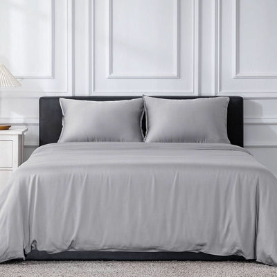 Bamboo Duvet Cover Set - Grey