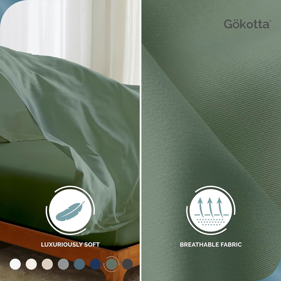 Cooling Bamboo Fitted Sheet Only - GOKOTTA