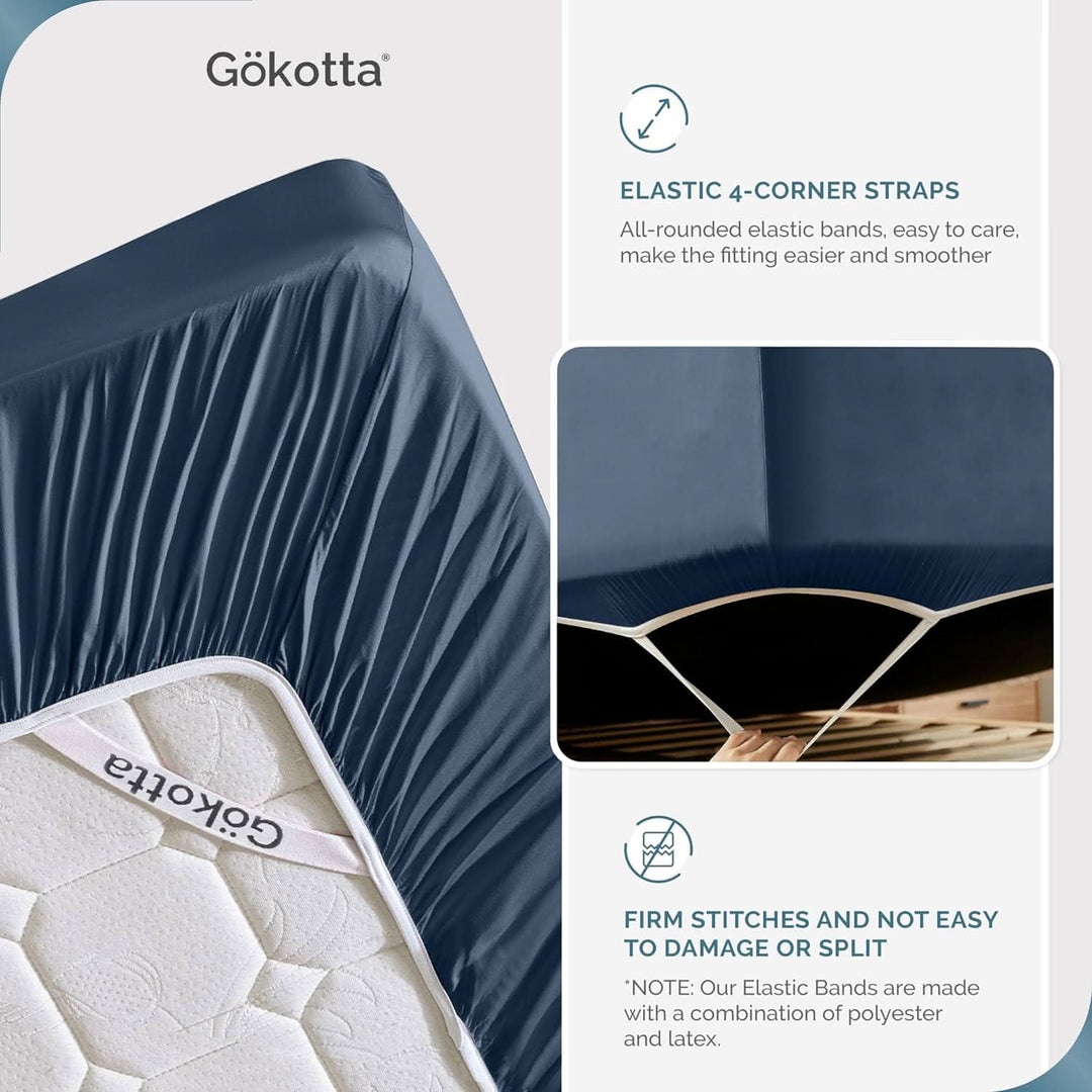 Cooling Bamboo Fitted Sheet Only - GOKOTTA