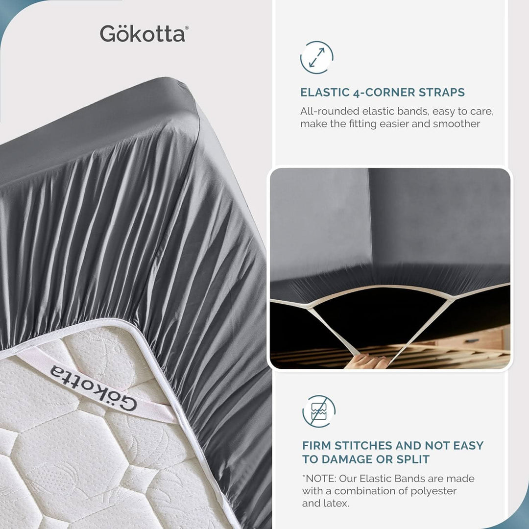 Cooling Bamboo Fitted Sheet Only - GOKOTTA