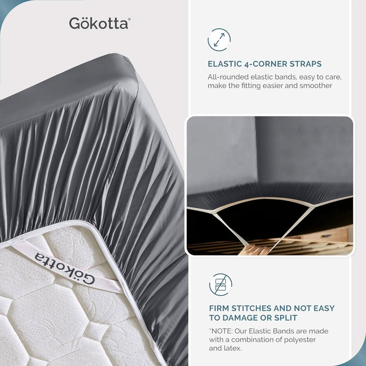 Cooling Bamboo Fitted Sheet Only - GOKOTTA