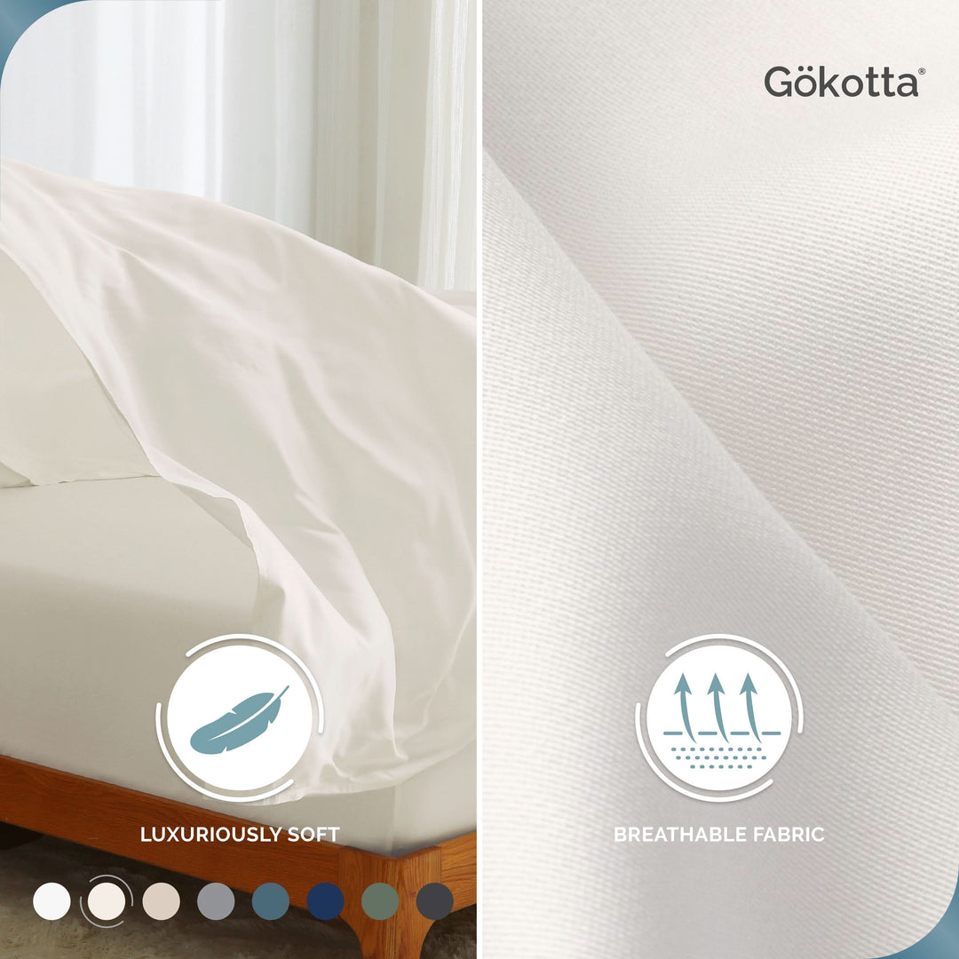 Cooling Bamboo Fitted Sheet Only - GOKOTTA