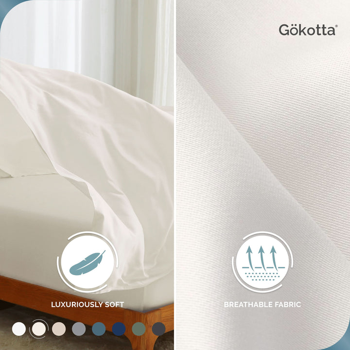 Cooling Bamboo Fitted Sheet Only - GOKOTTA