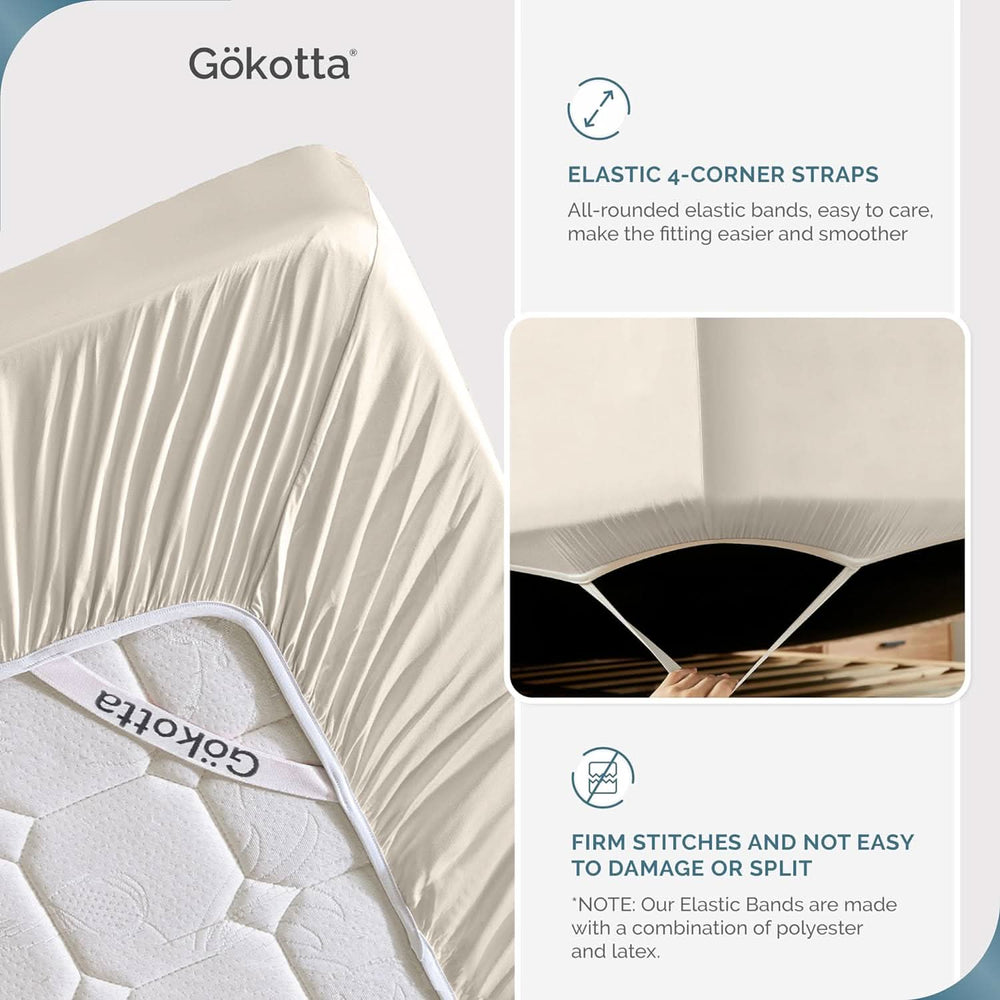 Cooling Bamboo Fitted Sheet Only - GOKOTTA