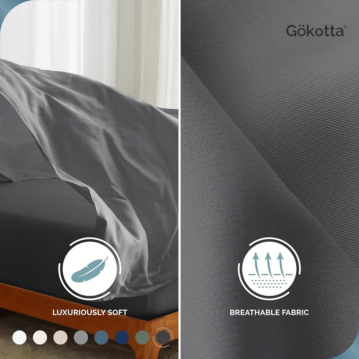 Cooling Bamboo Fitted Sheet Only - GOKOTTA
