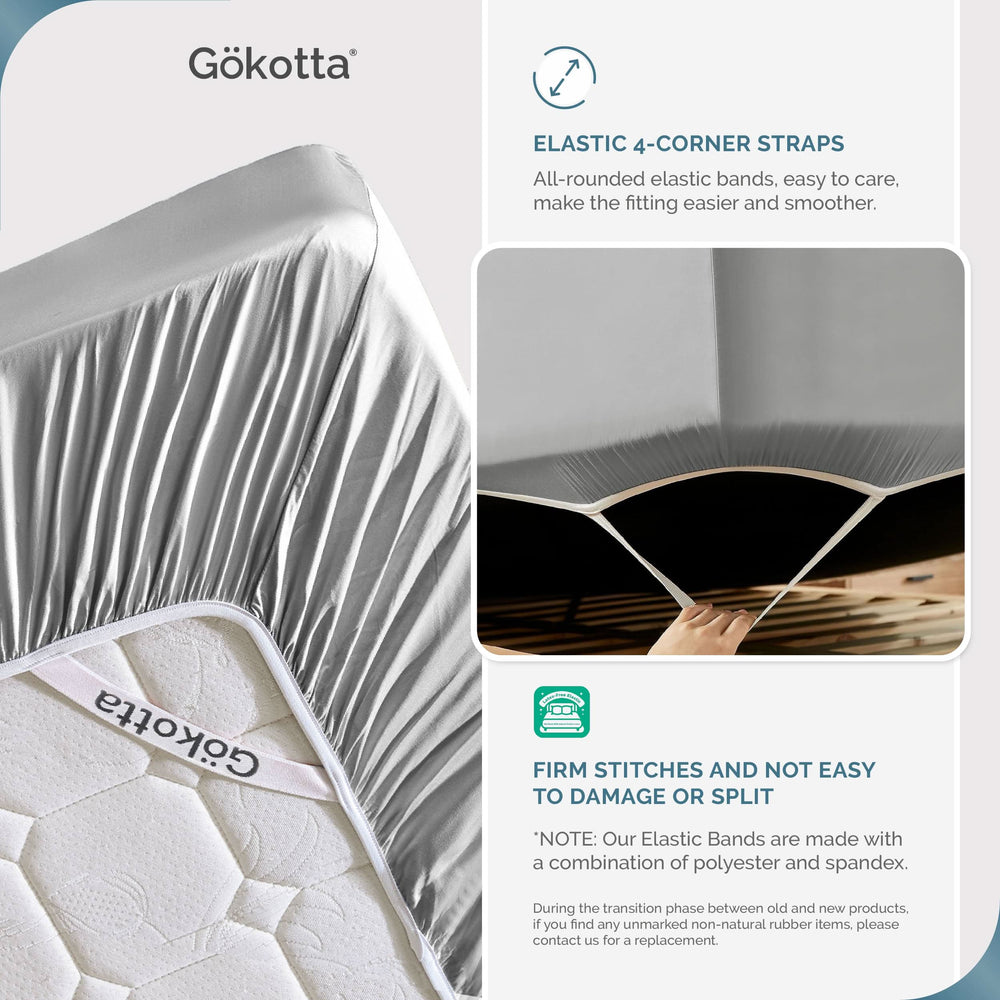 Cooling Bamboo Fitted Sheet Only - GOKOTTA