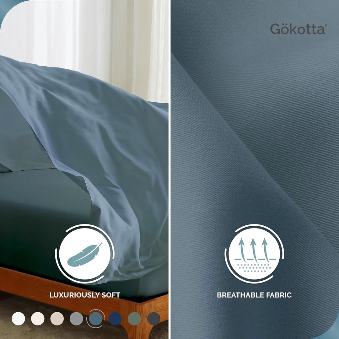 Cooling Bamboo Fitted Sheet Only - GOKOTTA