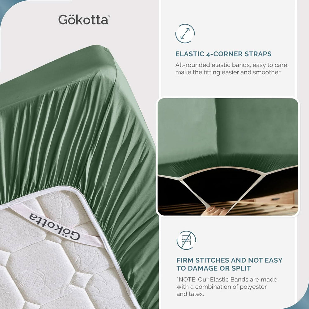 Cooling Bamboo Fitted Sheet Only - GOKOTTA