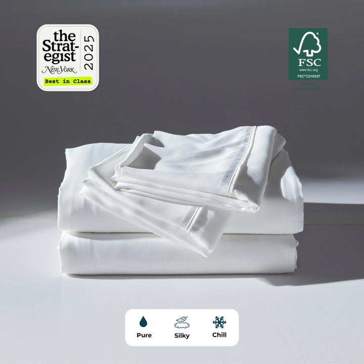 Cooling Bamboo Sheet Set, Bright White