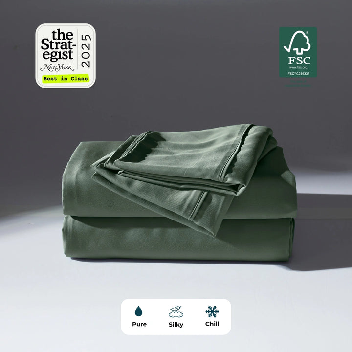 Cooling Bamboo Sheet Set, Green