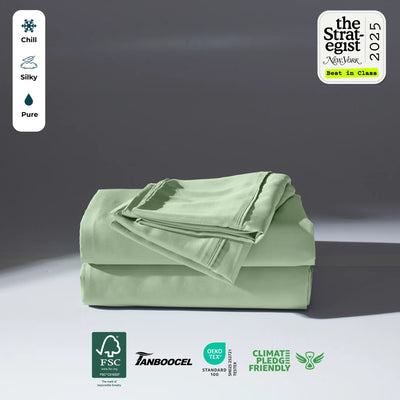 Cooling Bamboo Sheet Set, Sea Glass