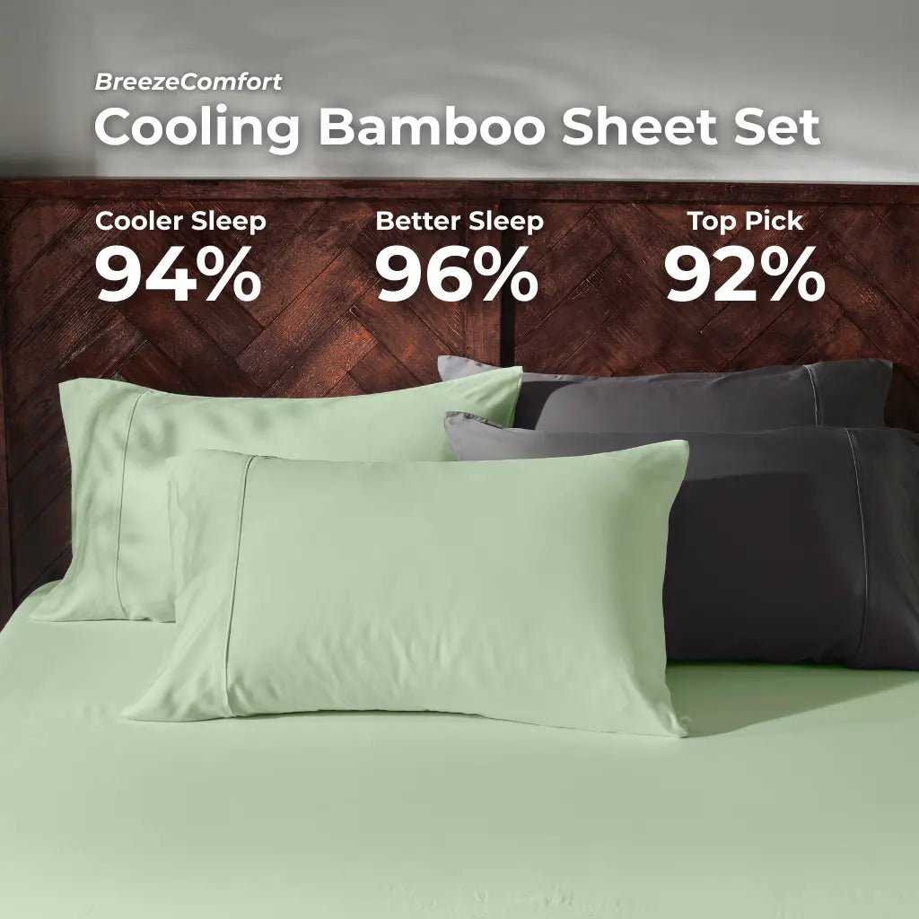 Cooling Bamboo Sheet Set, Sea Glass - GOKOTTA
