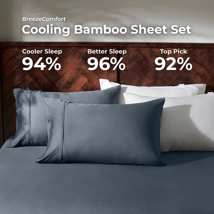 Cooling Bamboo Sheet Set, Stone Grey - GOKOTTA