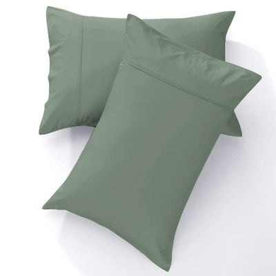 GOKOTTA Bamboo Cooling Pillow Cases Set of 2, Green