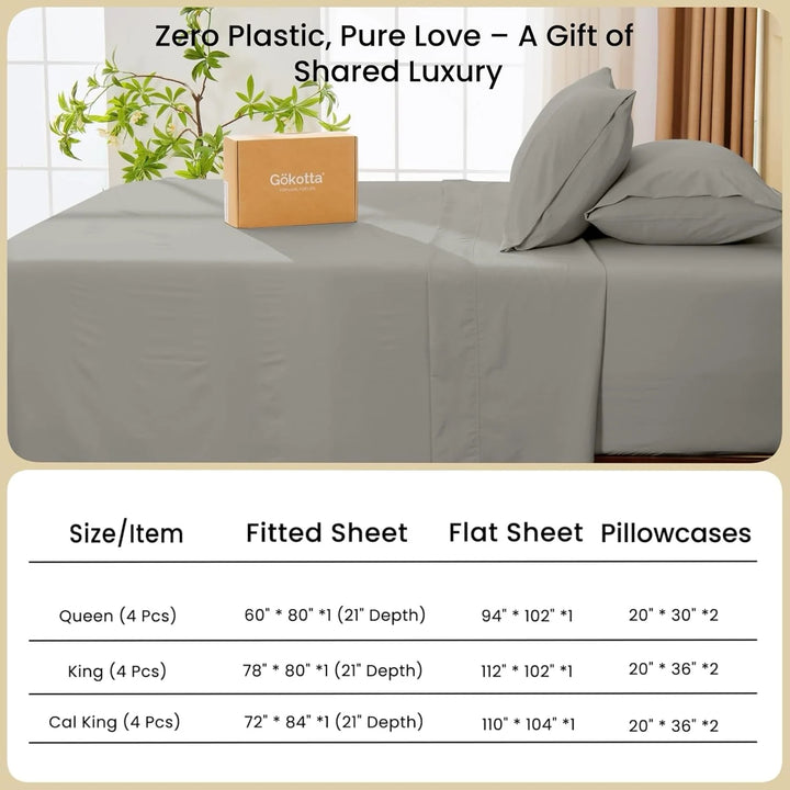 Washed & Brushed Microfiber Bed Sheets Set Deep Pocket