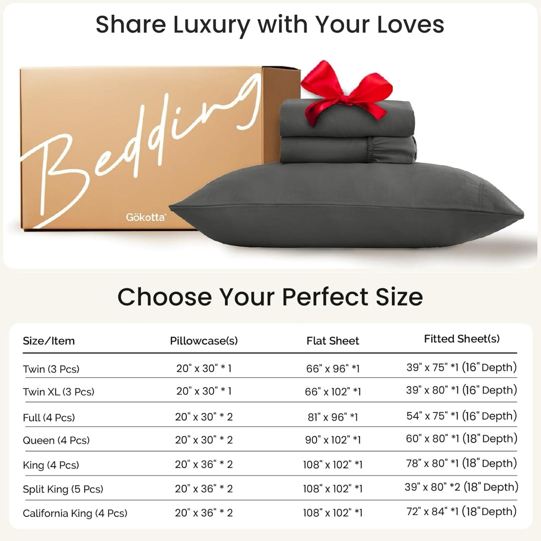Ultra Soft Brushed Microfiber Bed Sheets Set