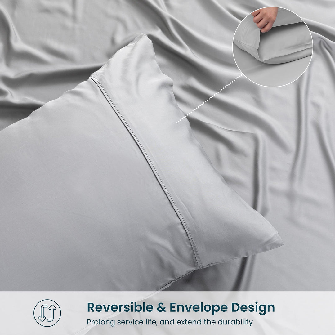 Close-up of the GOKOTTA pillowcases' envelope closure, emphasizing safety and durability.