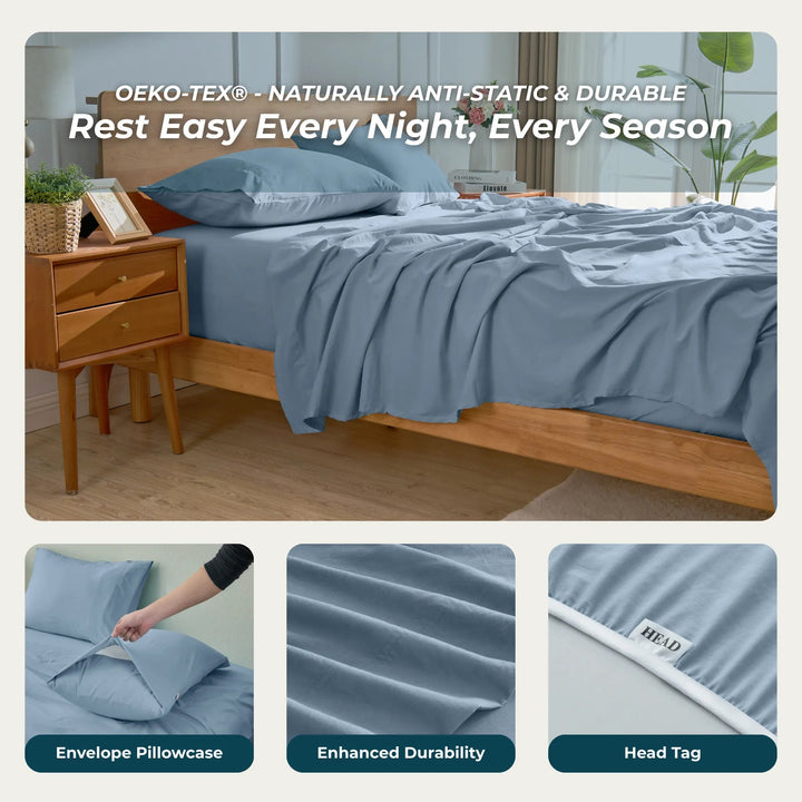 Ultra Soft Brushed Microfiber Bed Sheets Set - GOKOTTA