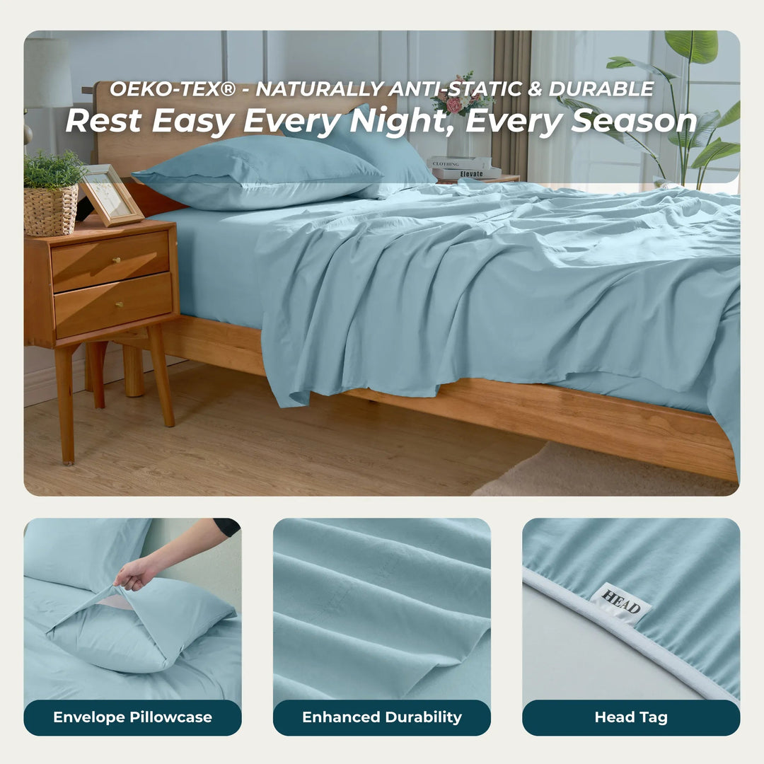 Ultra Soft Brushed Microfiber Bed Sheets Set - GOKOTTA