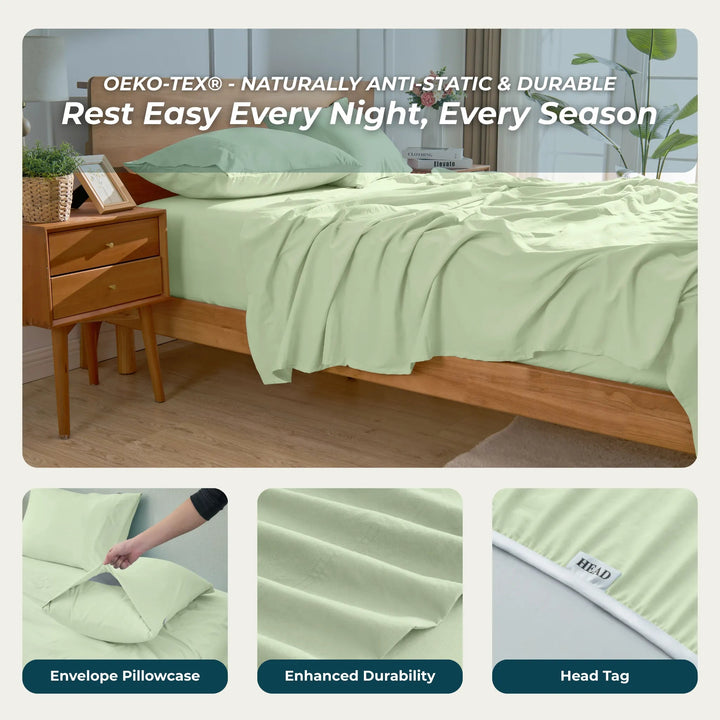 Ultra Soft Brushed Microfiber Bed Sheets Set - GOKOTTA