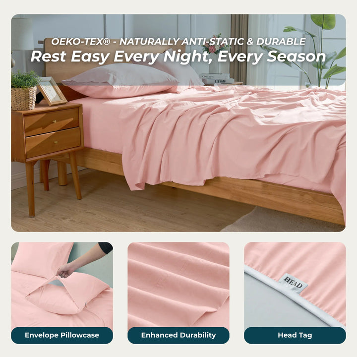 Ultra Soft Brushed Microfiber Bed Sheets Set - GOKOTTA
