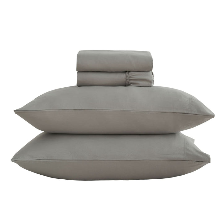 Ultra Soft Brushed Microfiber Bed Sheets Set, Grey - GOKOTTA