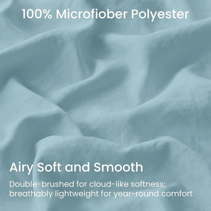 Ultra Soft Brushed Microfiber Fitted Sheet Only, Baby Blue - GOKOTTA