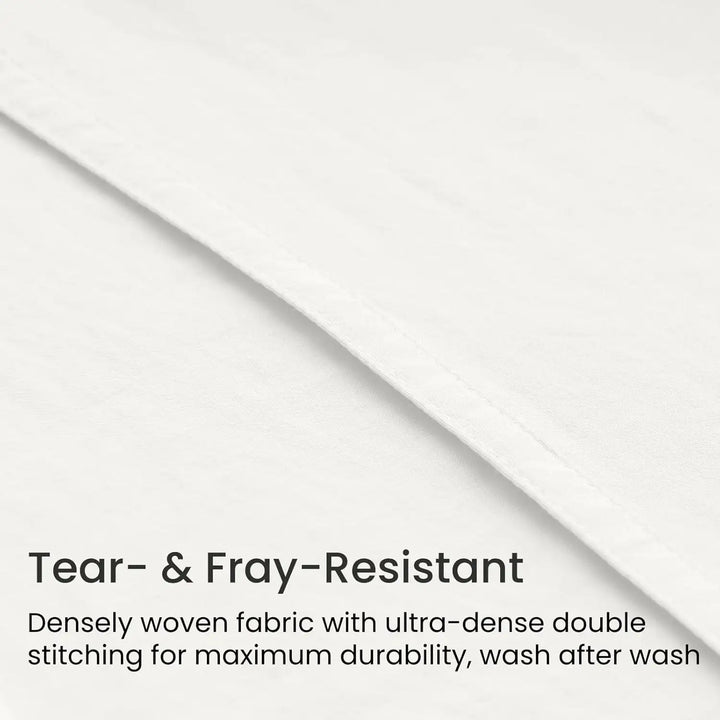 Ultra Soft Brushed Microfiber Fitted Sheet Only, Cream White - GOKOTTA