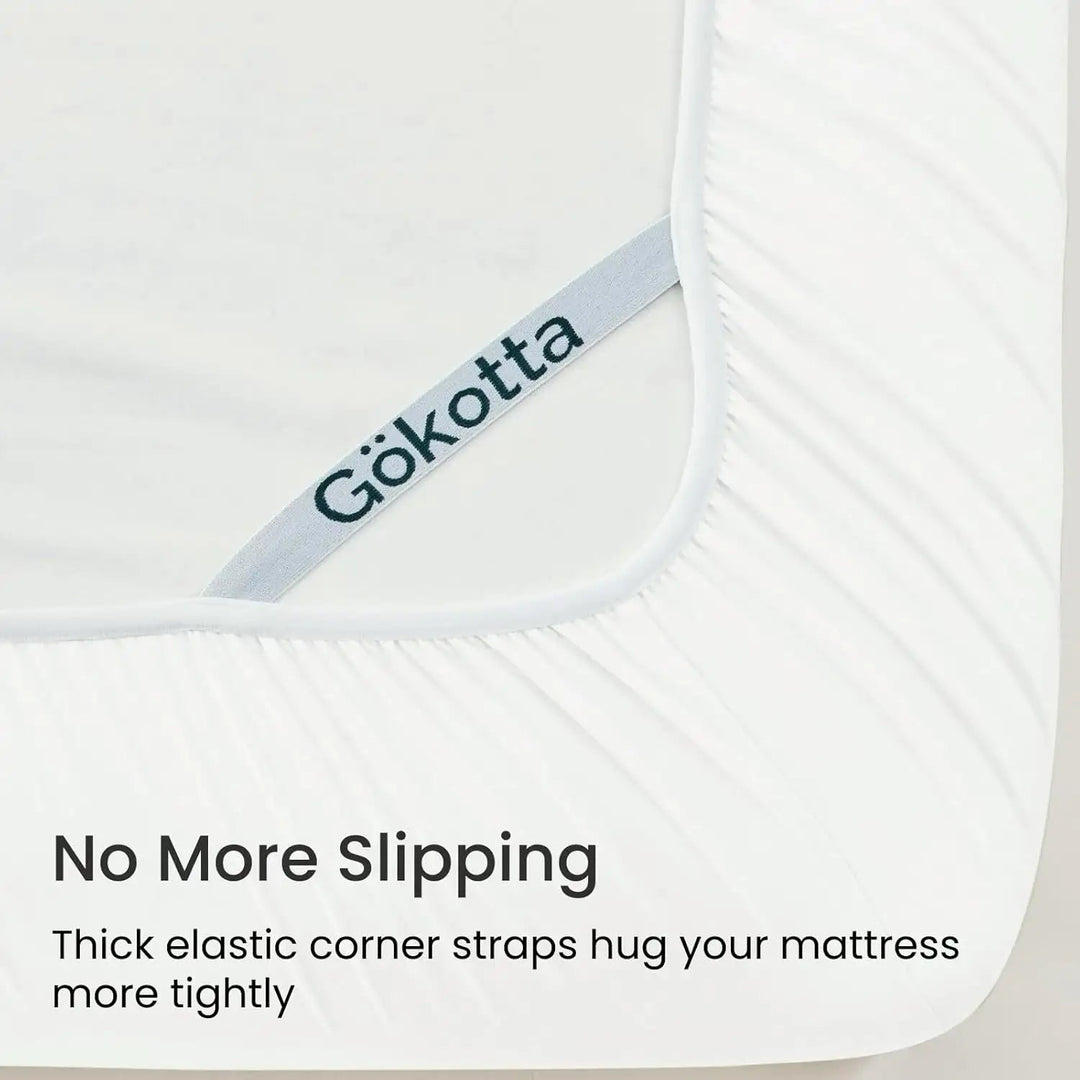 Ultra Soft Brushed Microfiber Fitted Sheet Only, Cream White - GOKOTTA