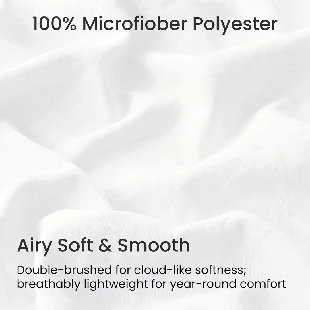Ultra Soft Brushed Microfiber Fitted Sheet Only, Cream White - GOKOTTA