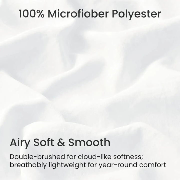 Ultra Soft Brushed Microfiber Fitted Sheet Only, Cream White - GOKOTTA