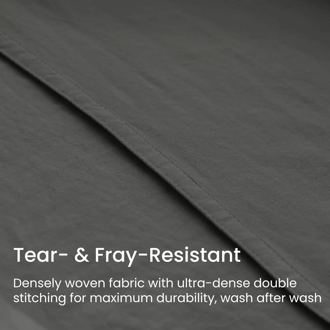 Ultra Soft Brushed Microfiber Fitted Sheet Only, Dark Grey - GOKOTTA