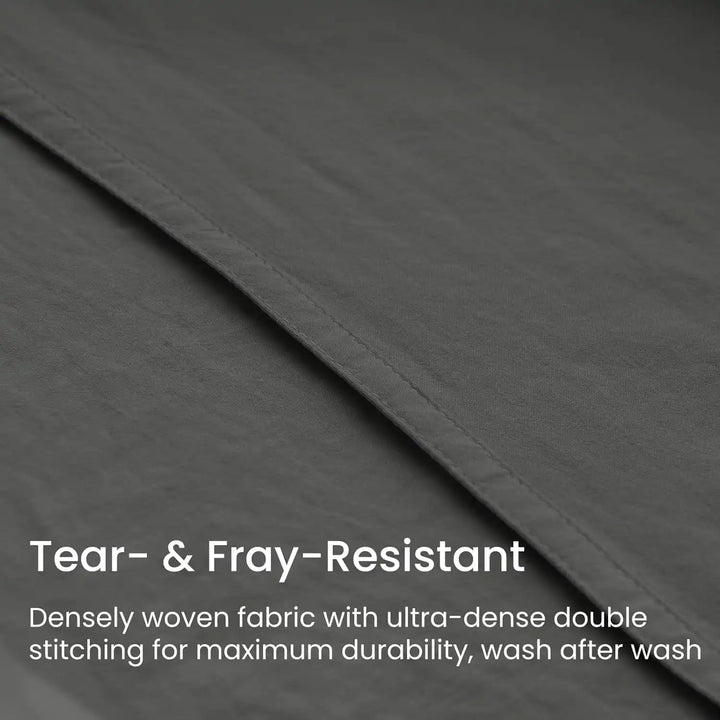 Ultra Soft Brushed Microfiber Fitted Sheet Only, Dark Grey - GOKOTTA