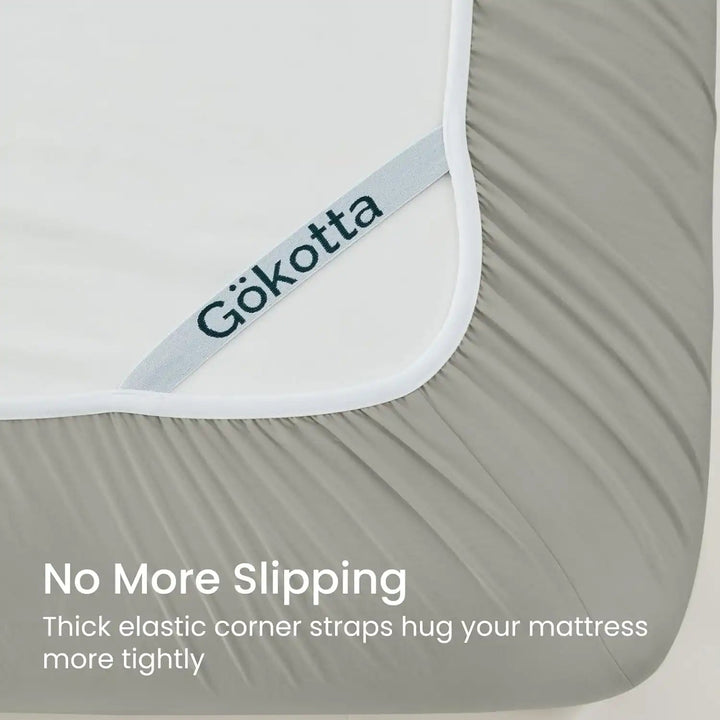 Ultra Soft Brushed Microfiber Fitted Sheet Only, Grey - GOKOTTA